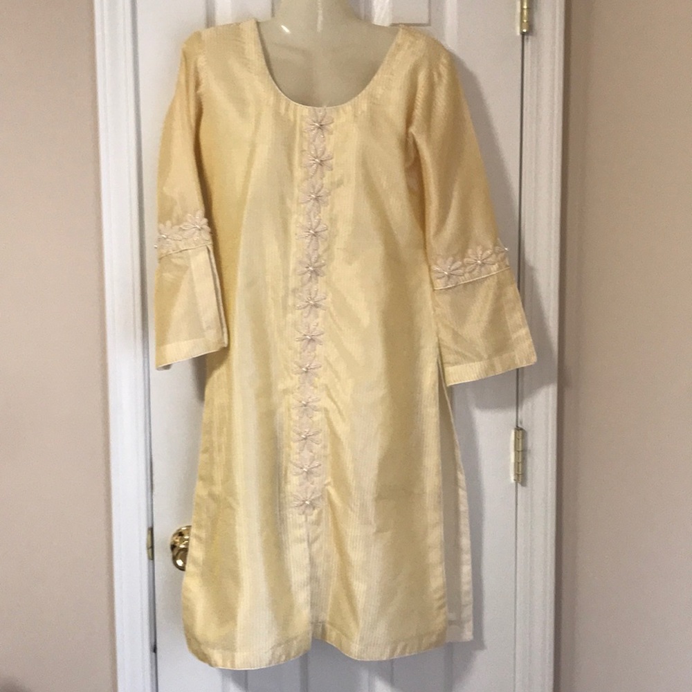 NEW Indian style dress; Raw silk